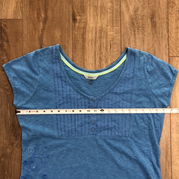 FAT FACE 100% Cotton Short Sleeved Tunic Top with Embroidery - Picture 10 of 10